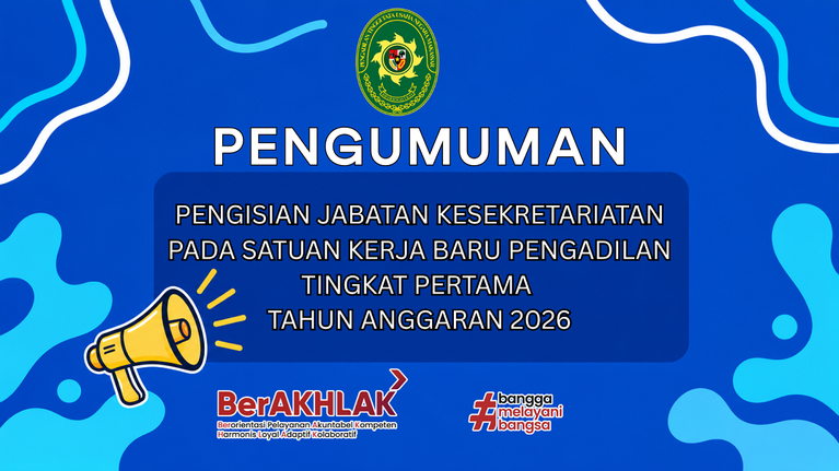 Pengumuman Pengisian Jabatan Kesekretariatan
